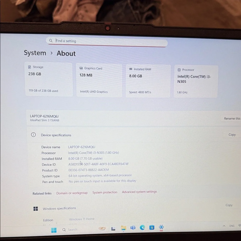 Lenovo Laptop - Dark Blue